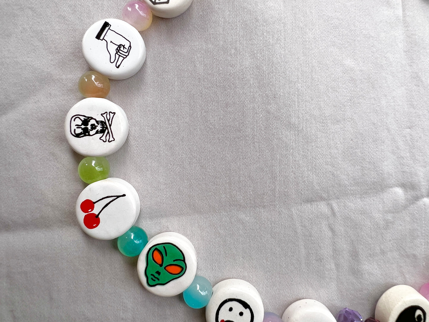 Naked Rainbow Glass Beader Necklace