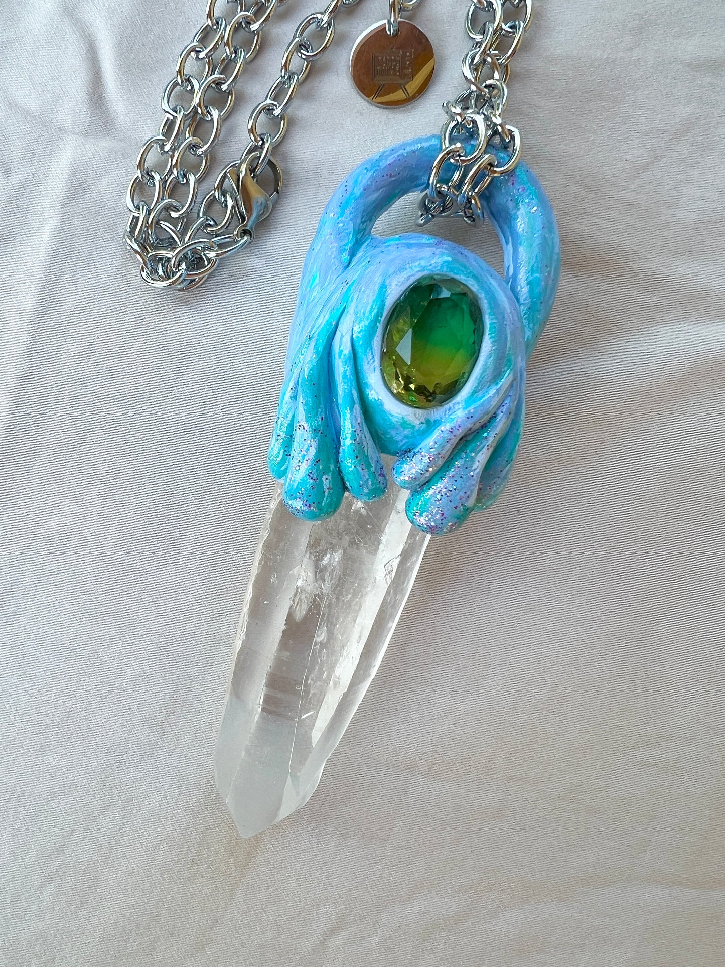Water Spirit XL Quartz Quest Amulet
