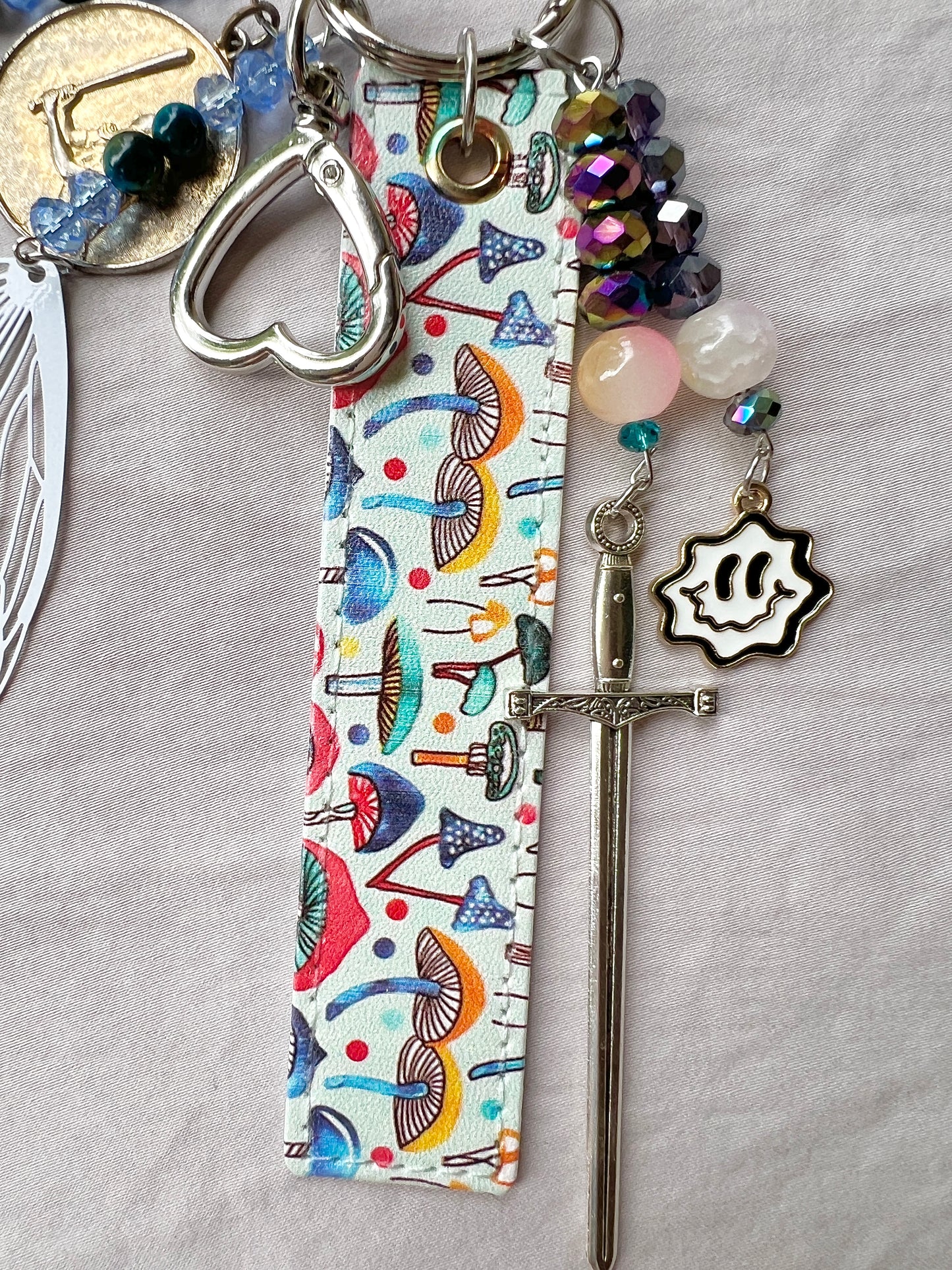 Batting Cage Lucky Charm Keychain