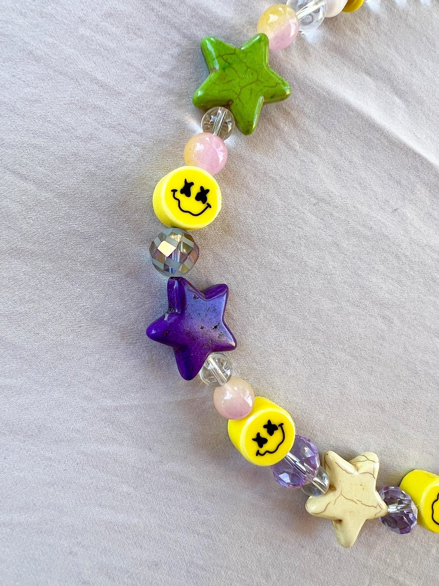 Star Babe Glass Beader Necklace