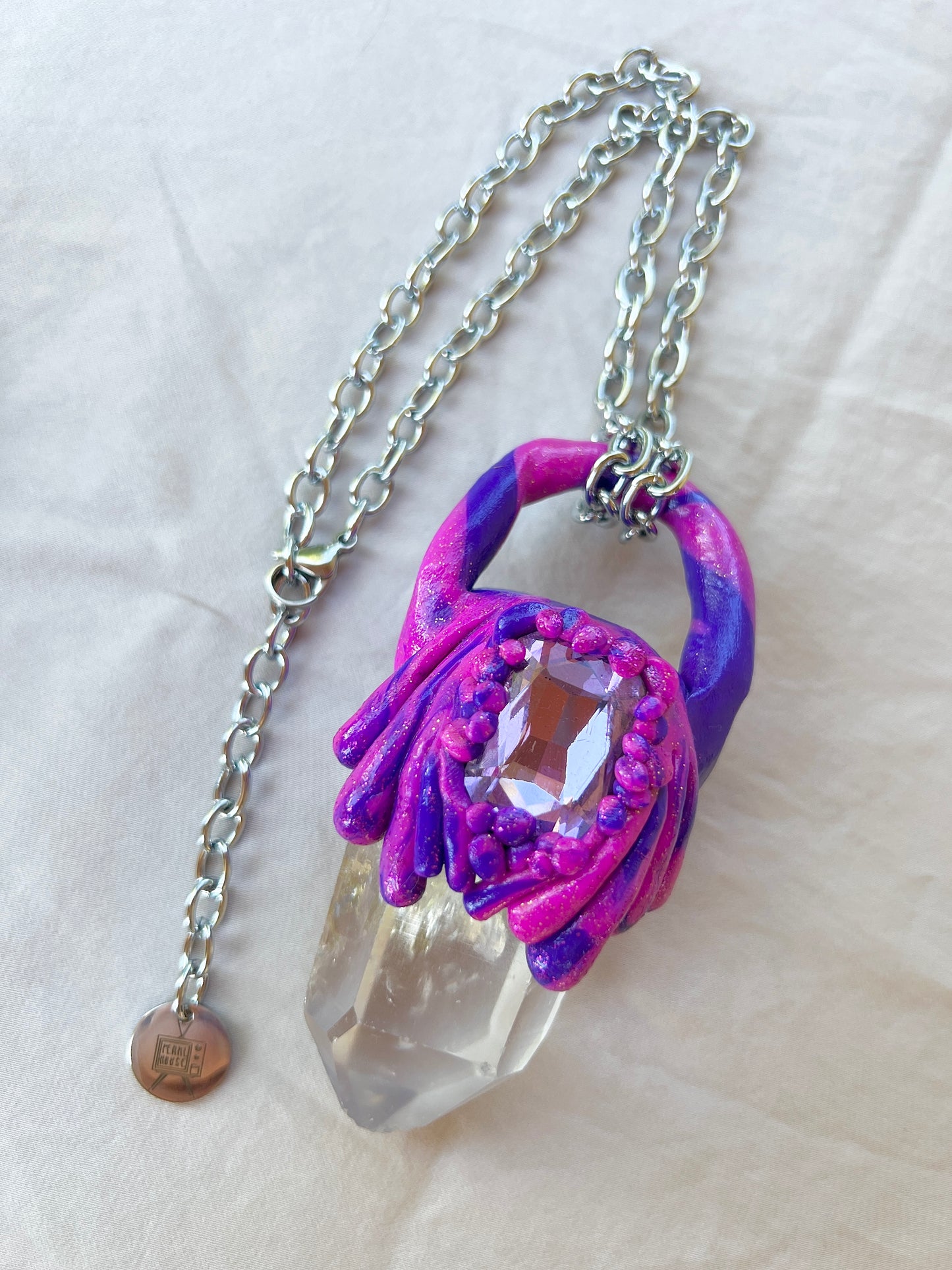 Fire Spirit XL Quartz Quest Amulet