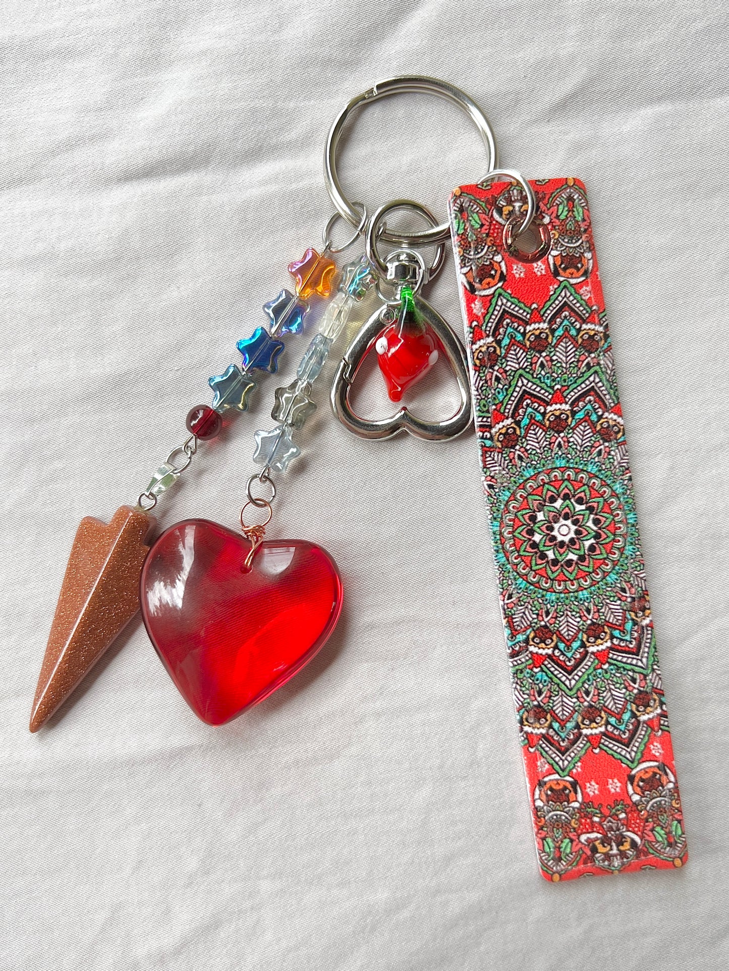 Swollen Heart Lucky Charm Keychain