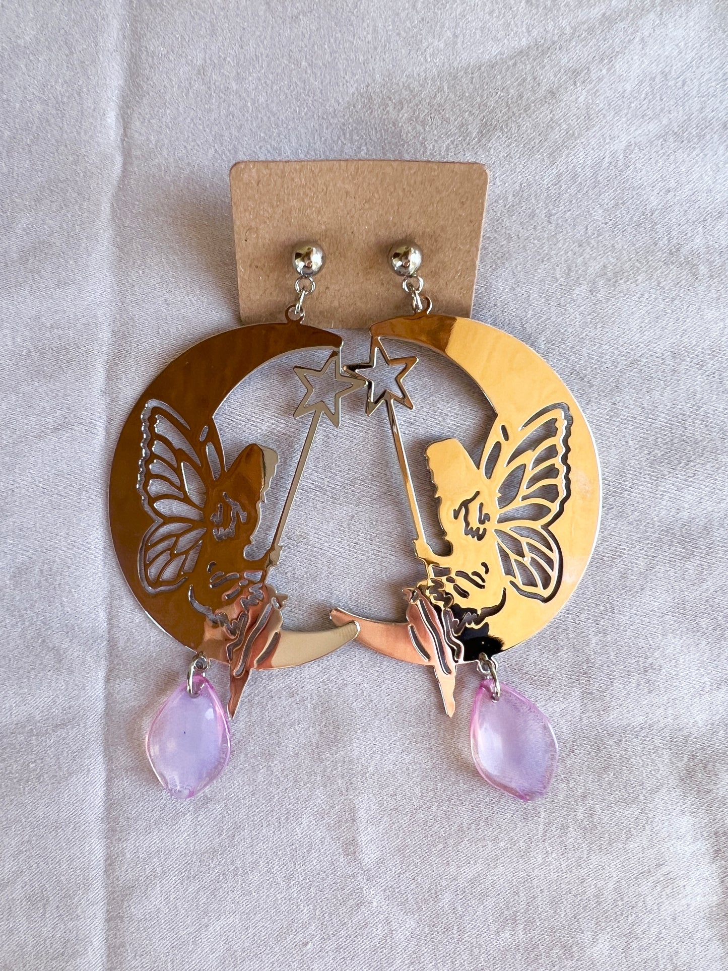 Whimsy Whispers Moon Fairy Studs