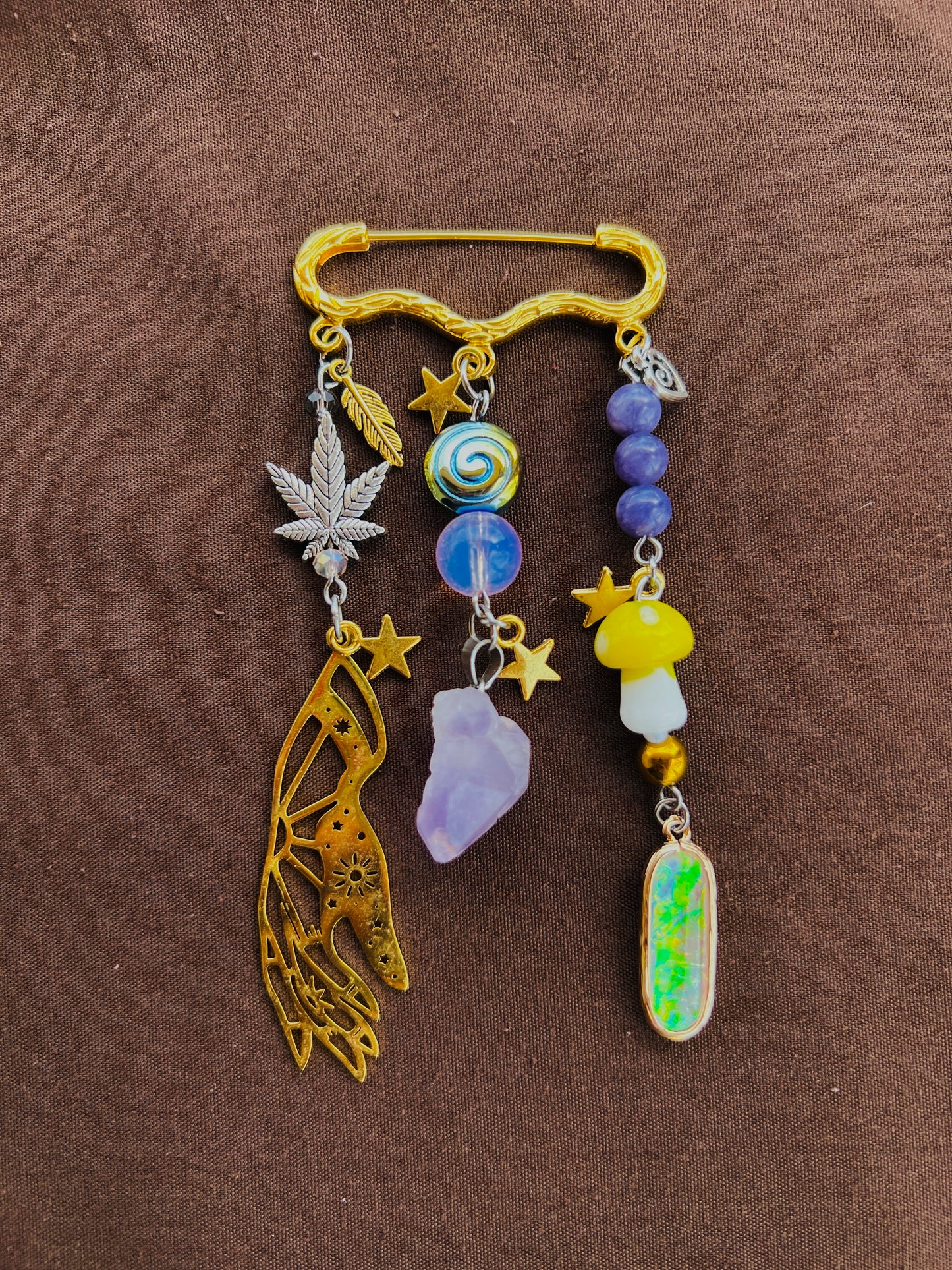 Experimental Necklace + 3X Pashmina Pin