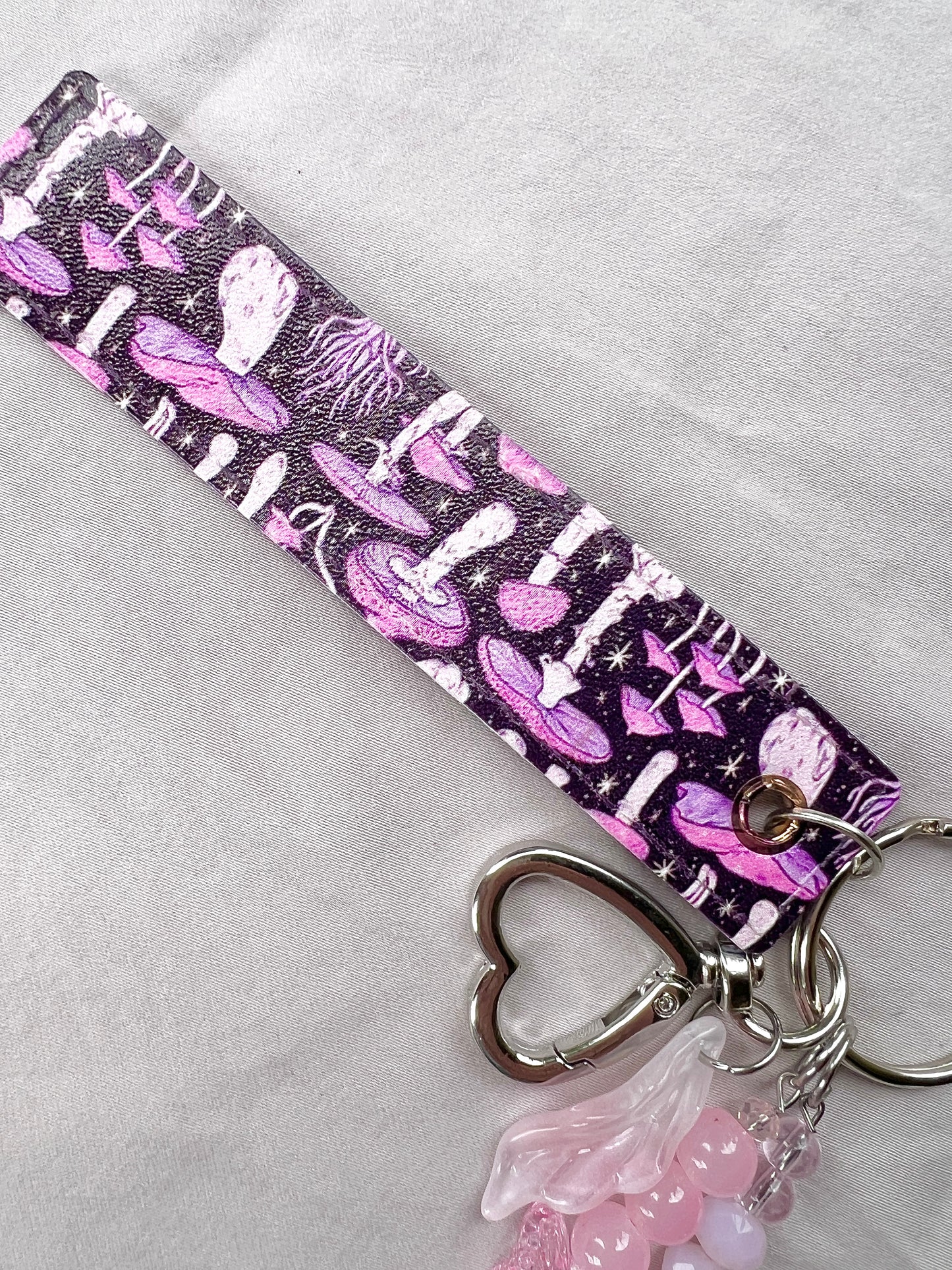 Soft Pink Underbelly Lucky Charm Keychain