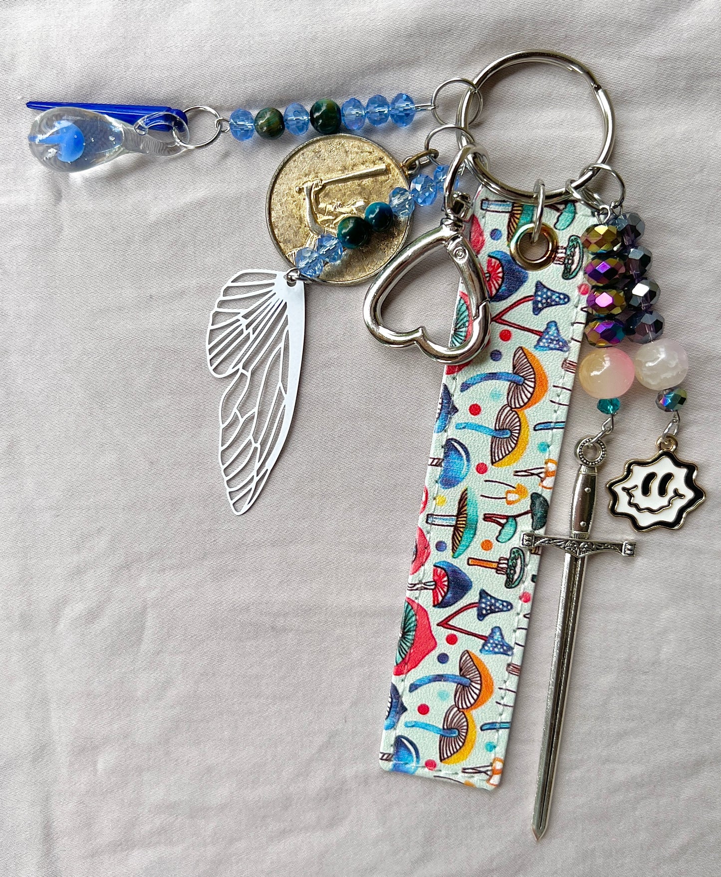 Batting Cage Lucky Charm Keychain