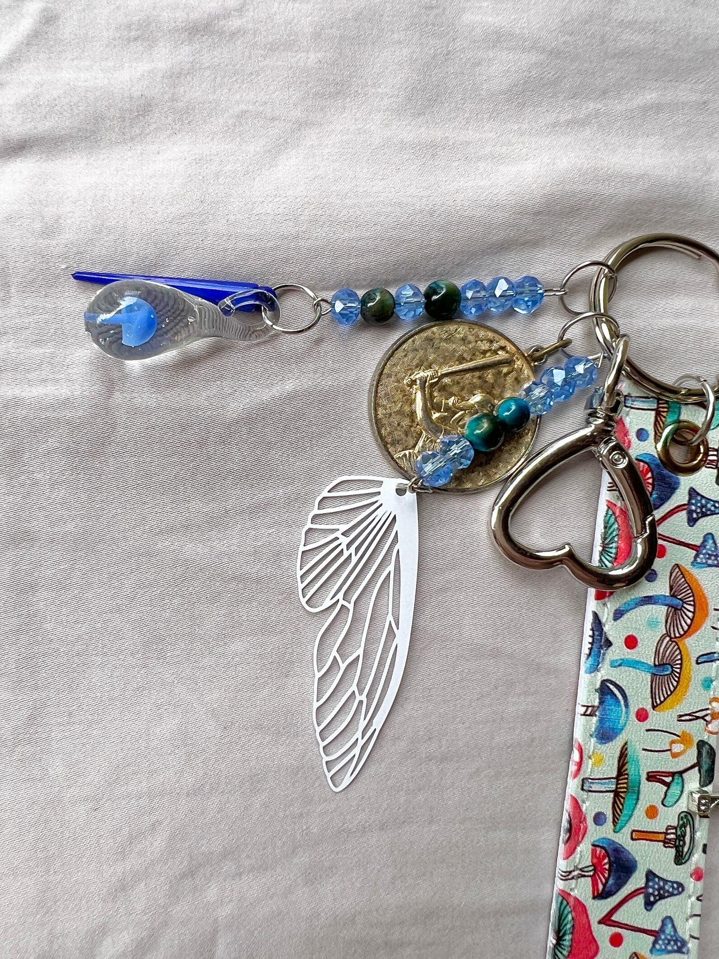 Batting Cage Lucky Charm Keychain