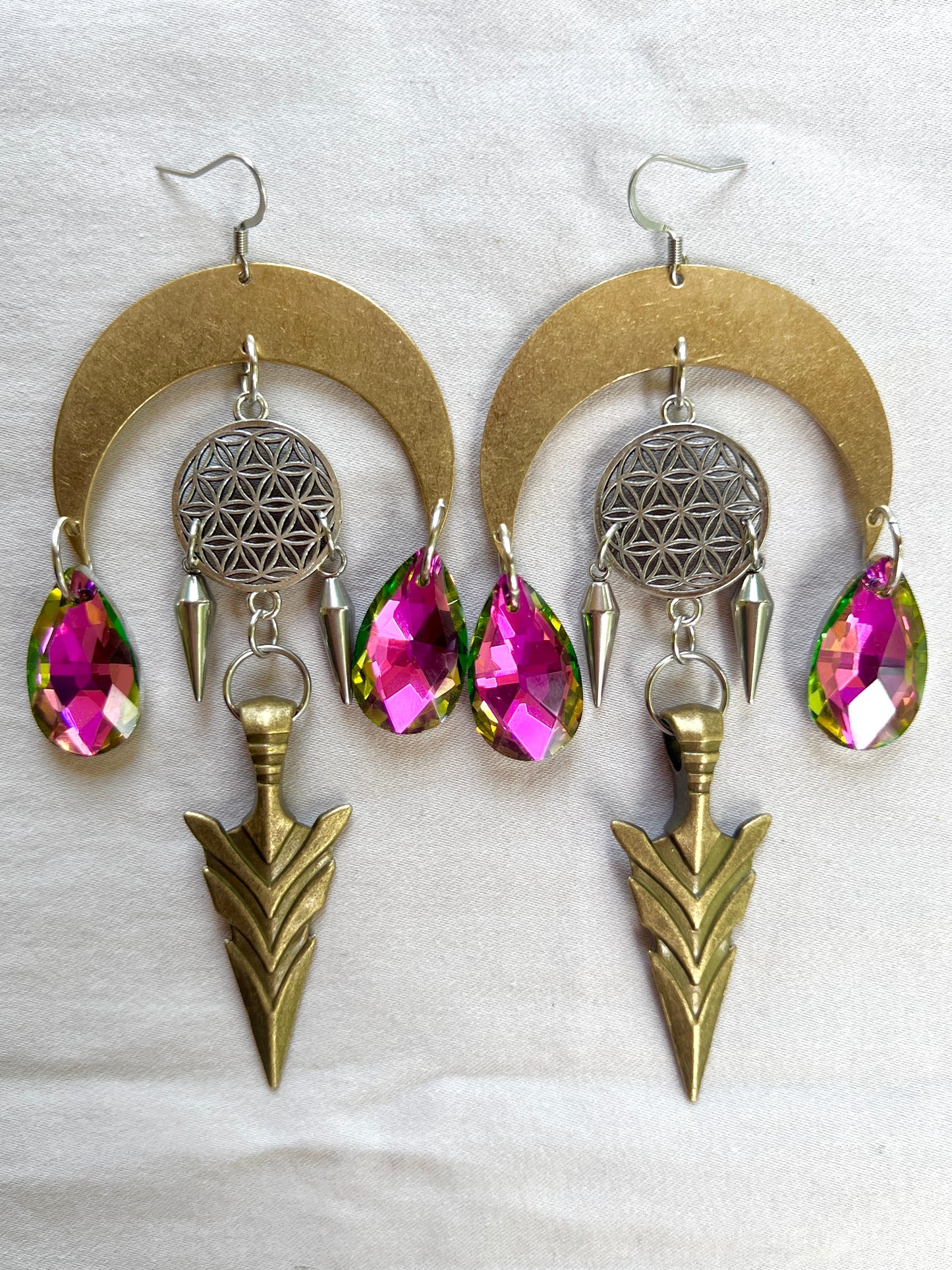 Eternal Sunshine - Half Moon Dangles