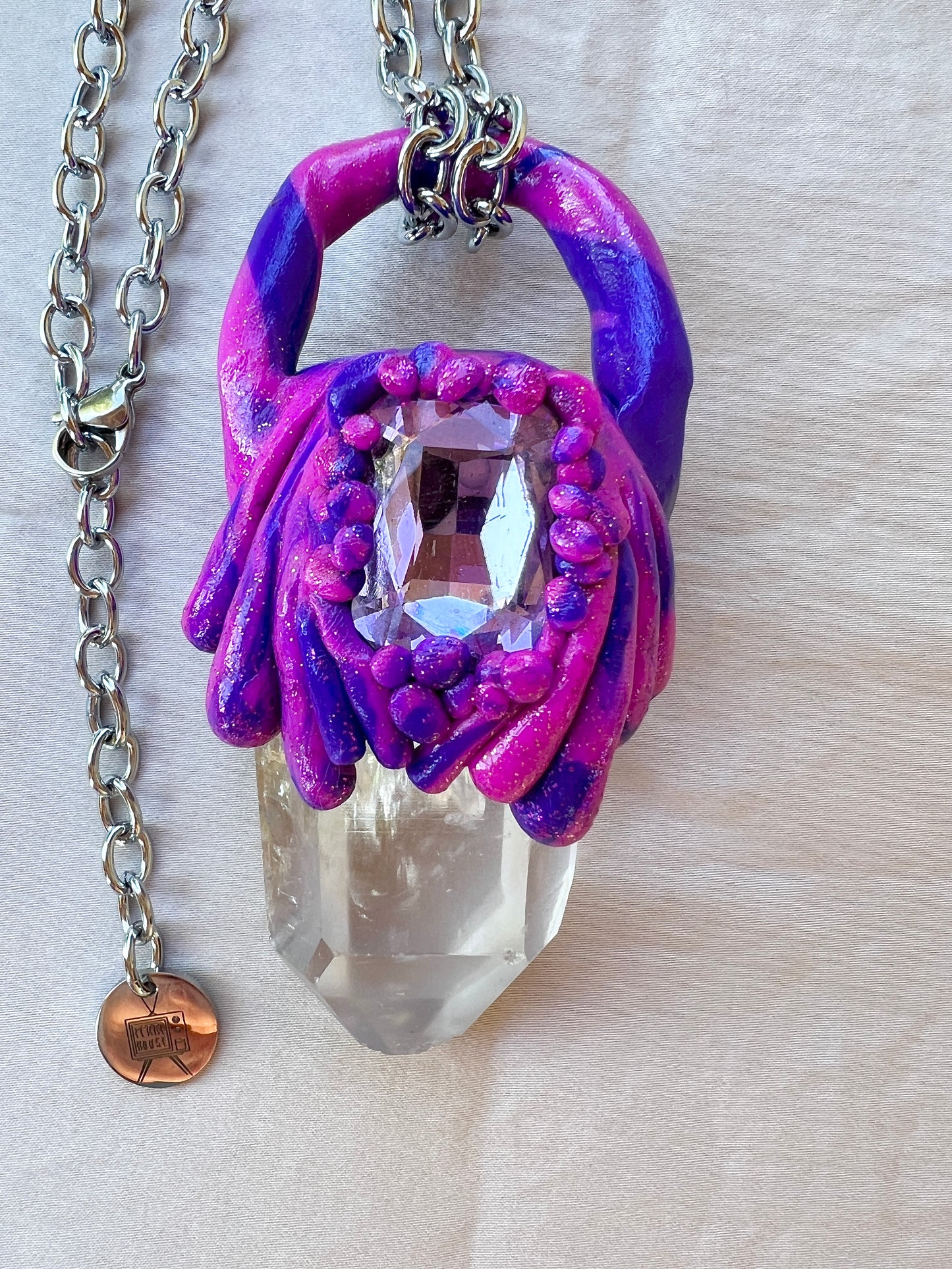 Fire Spirit XL Quartz Quest Amulet