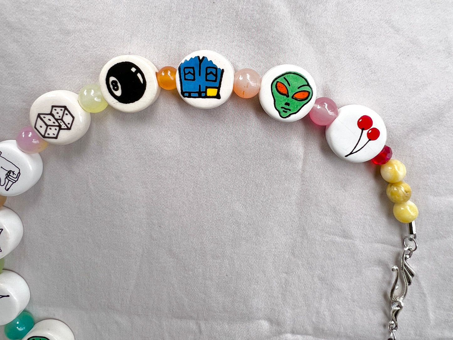 Naked Rainbow Glass Beader Necklace