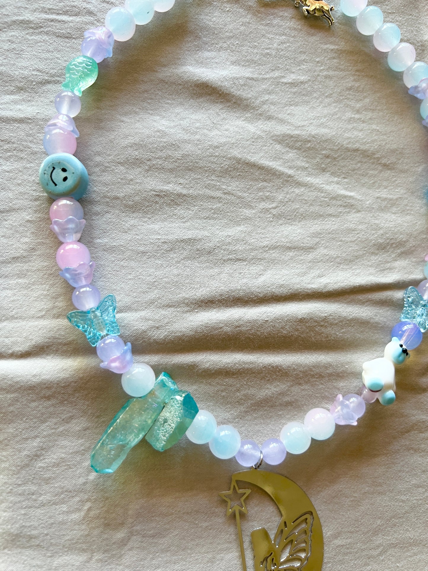 Soft Aura Glass Beader Necklace