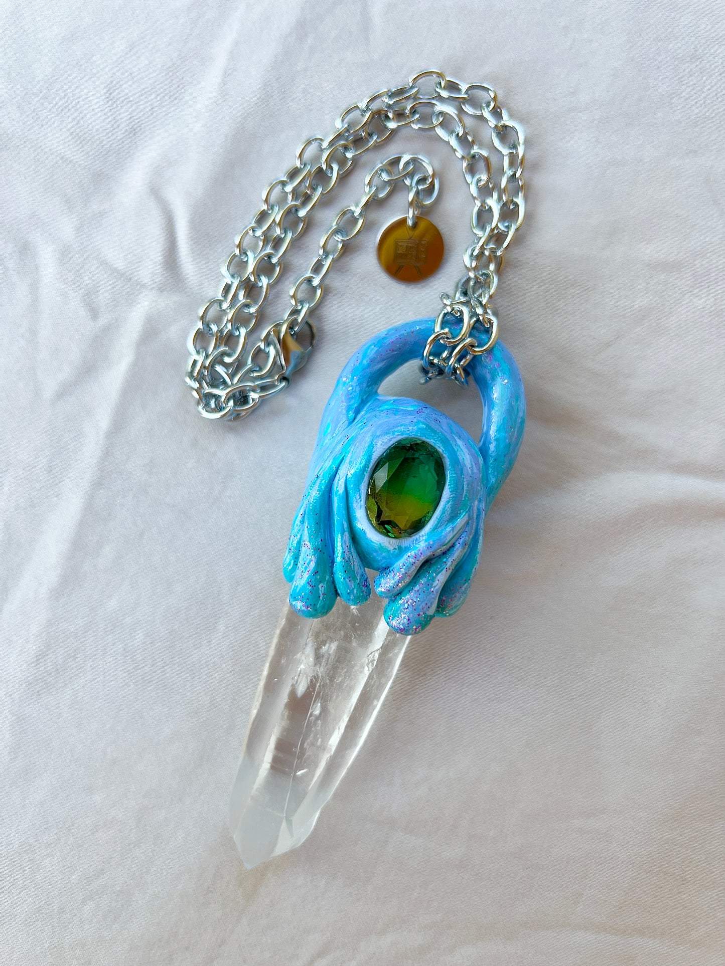 Water Spirit XL Quartz Quest Amulet