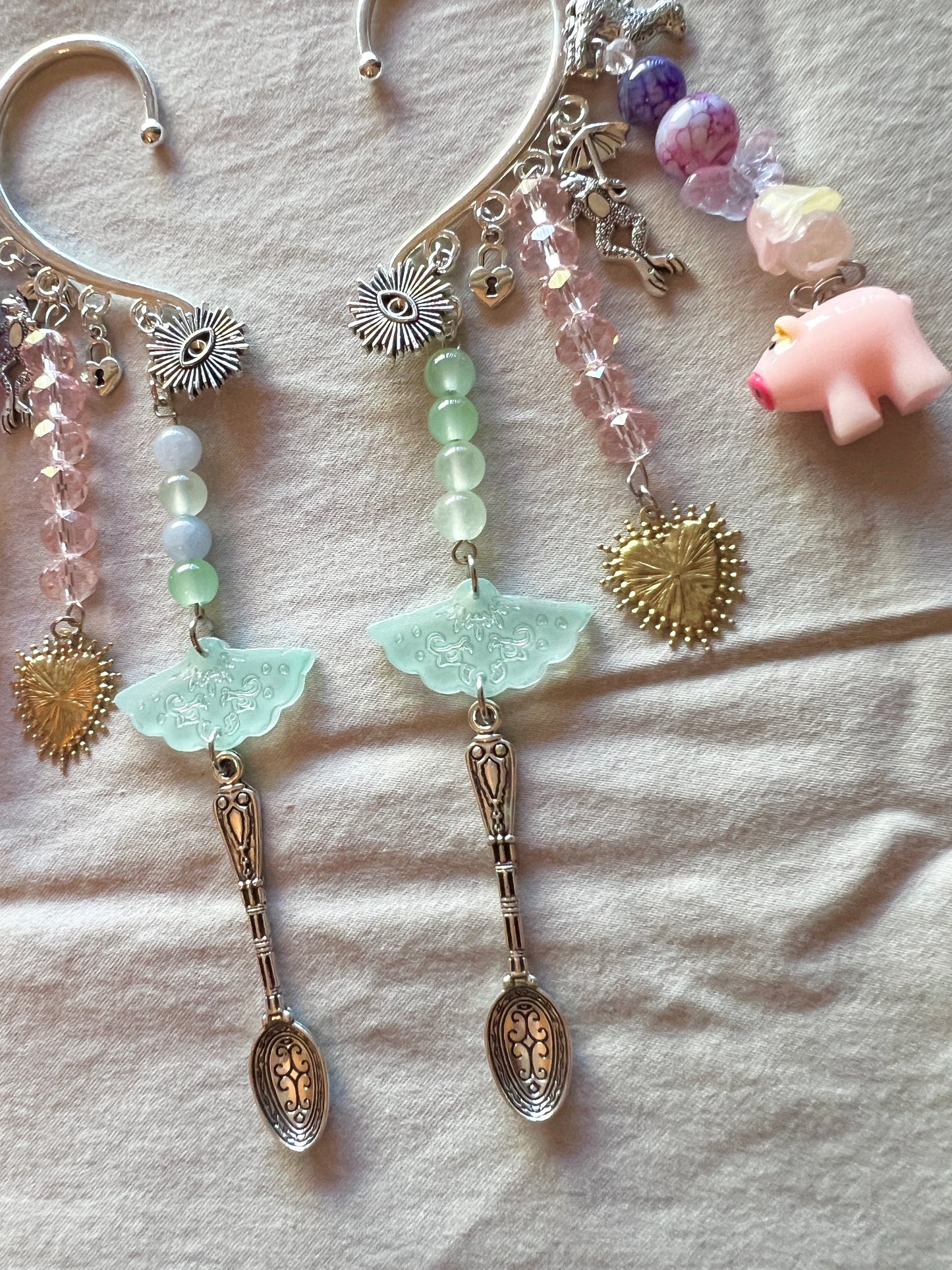Pigs in Heaven Ear Cuff Set