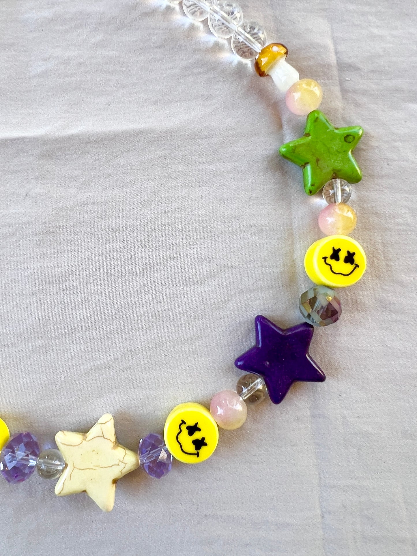 Star Babe Glass Beader Necklace