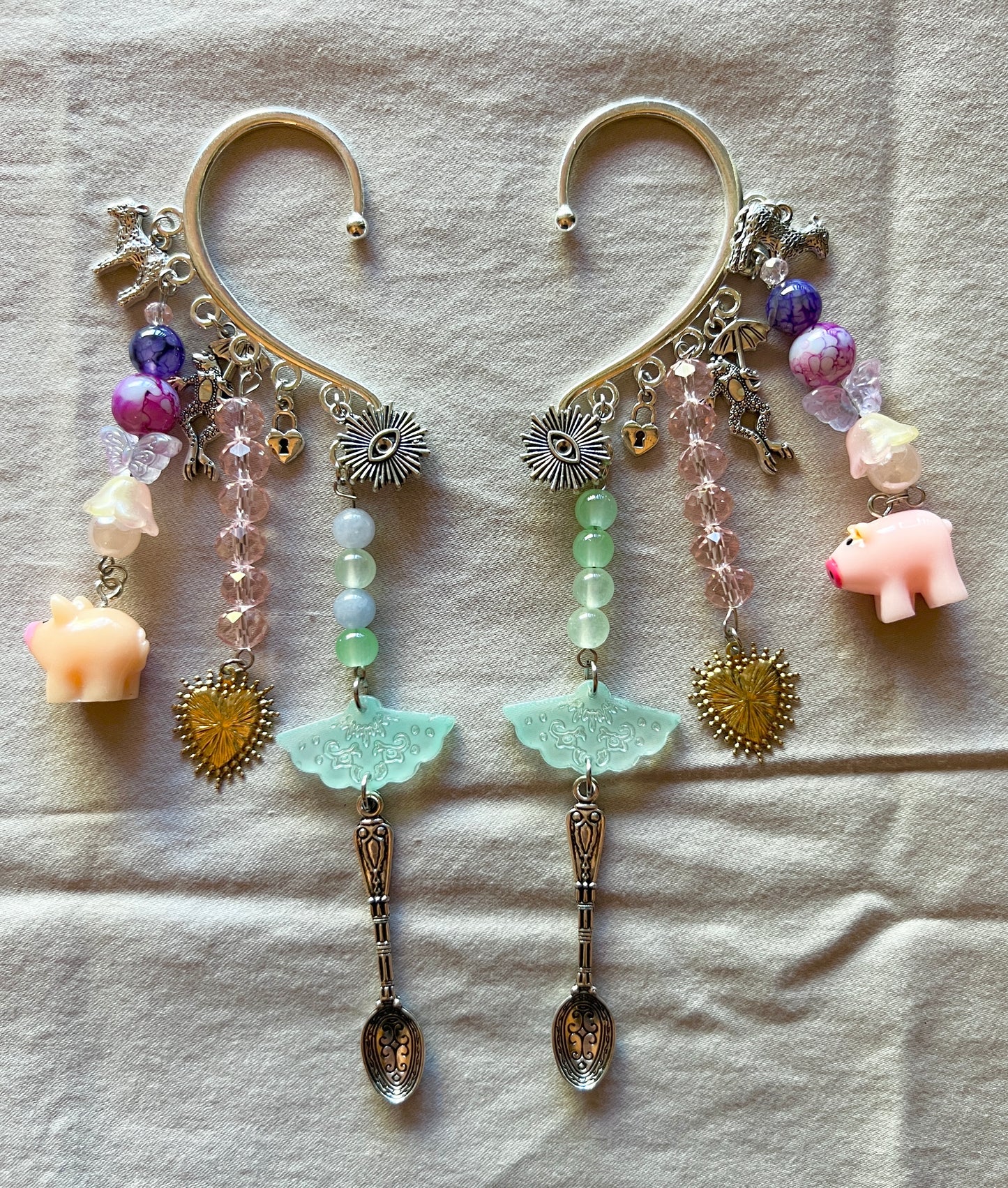 Pigs in Heaven Ear Cuff Set