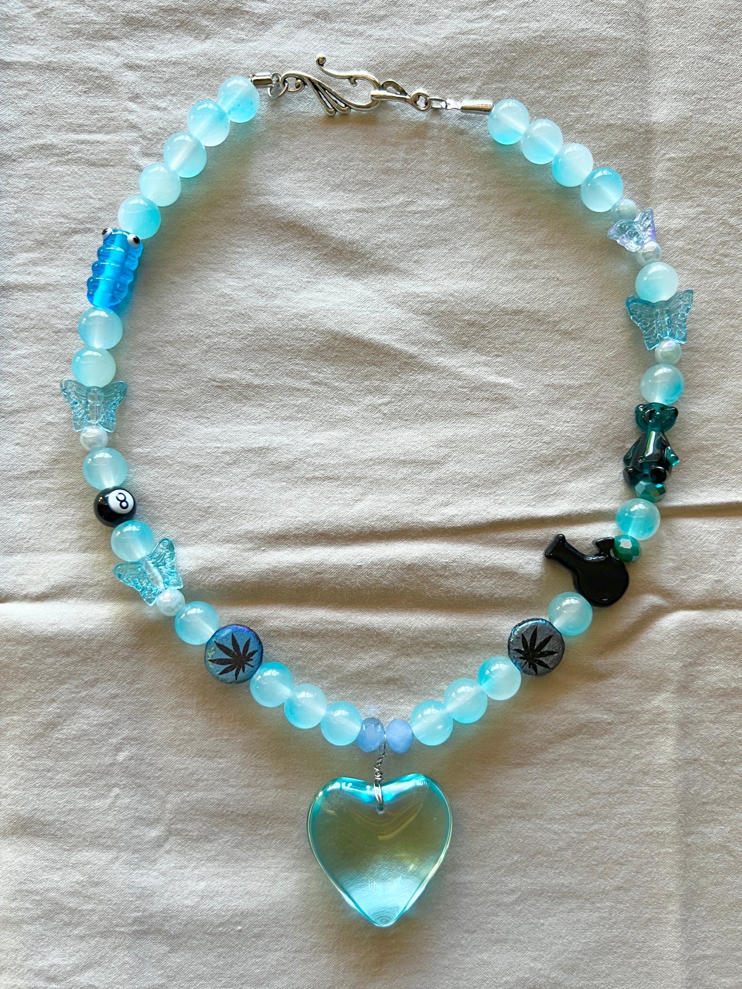 Blue Dream Glass Beader Necklace