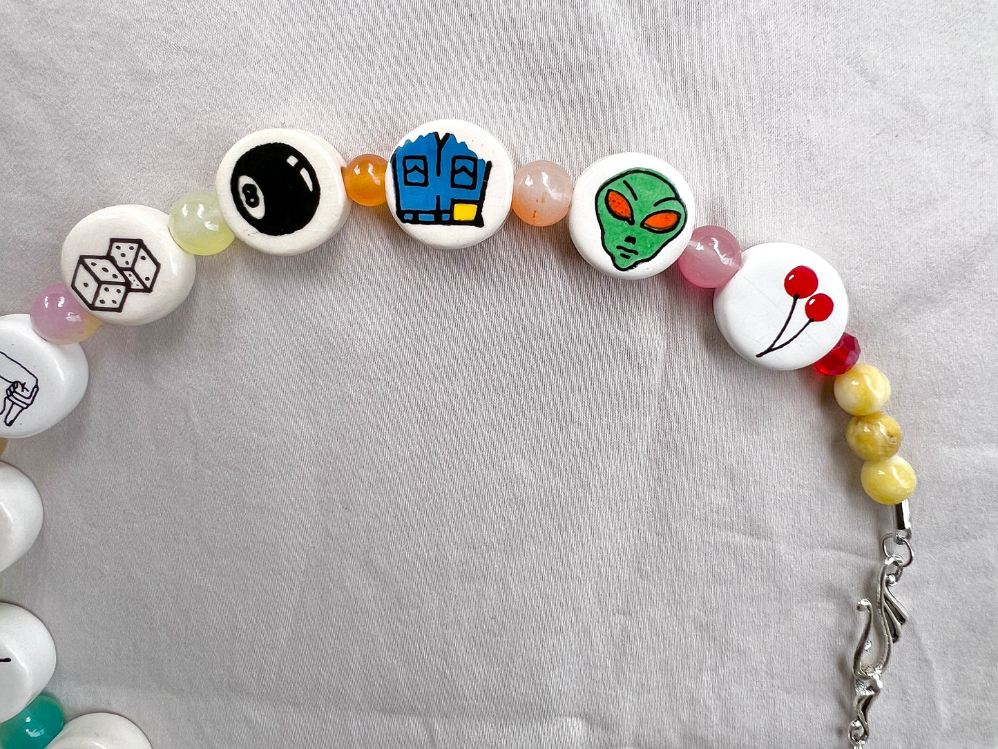 Naked Rainbow Glass Beader Necklace