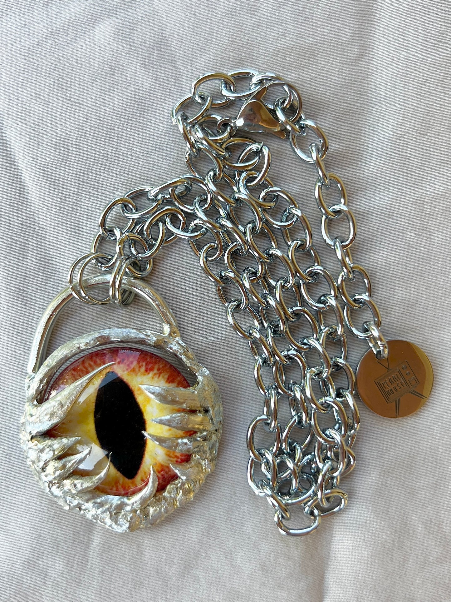 Midnight Fire Dragon Eye Quest Pendant