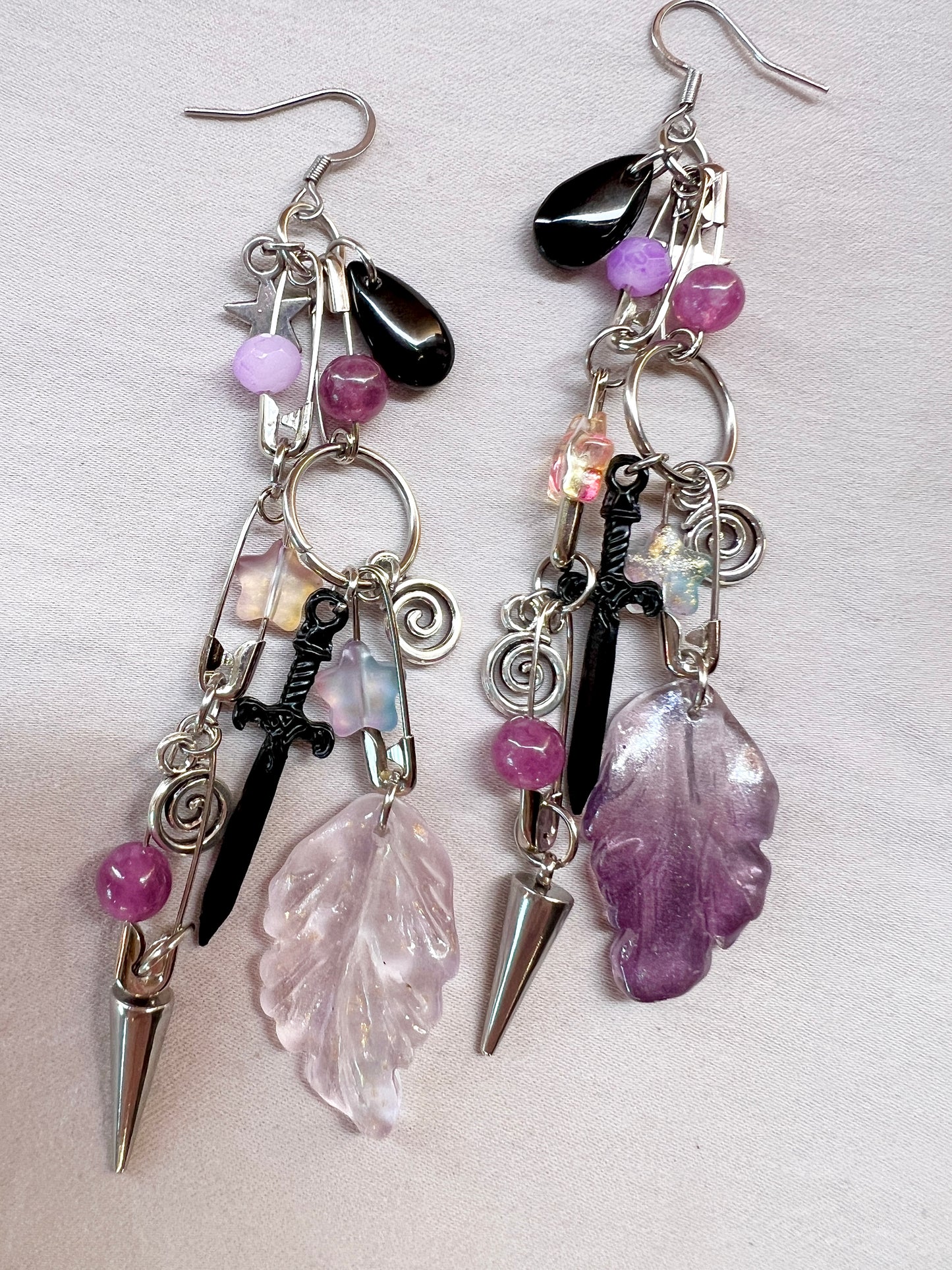 Purple Haze- Cluster Dangles