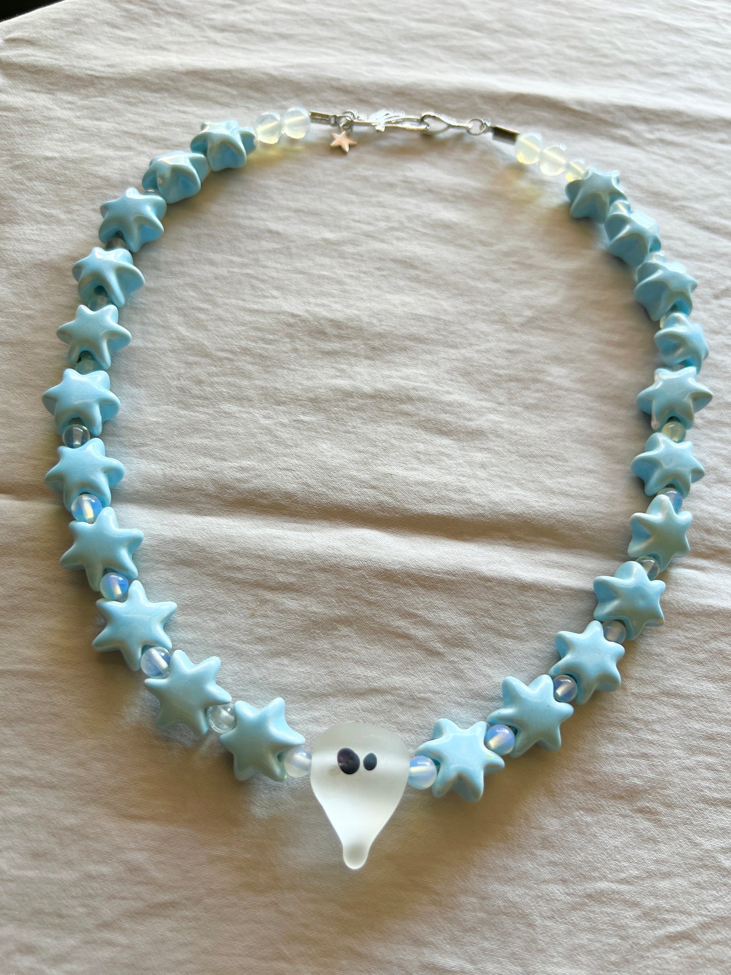 Astral Ghost Glass Beader Necklace