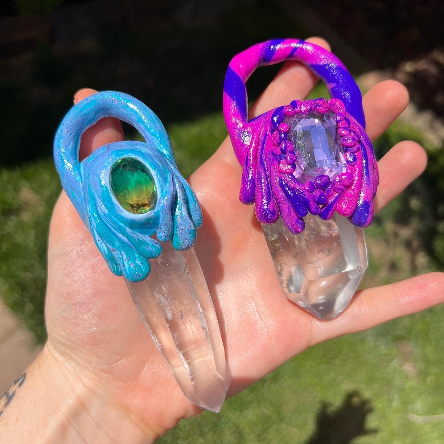Water Spirit XL Quartz Quest Amulet