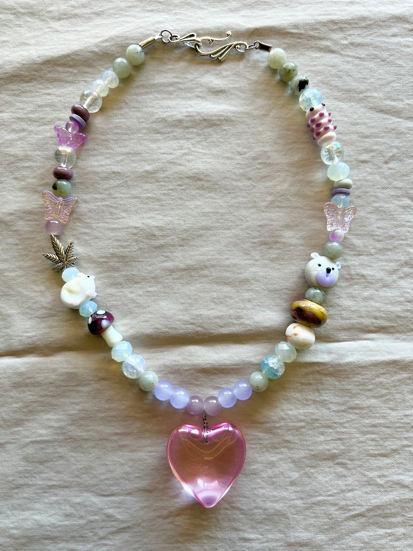 High as a Kite Glass Beader Necklace