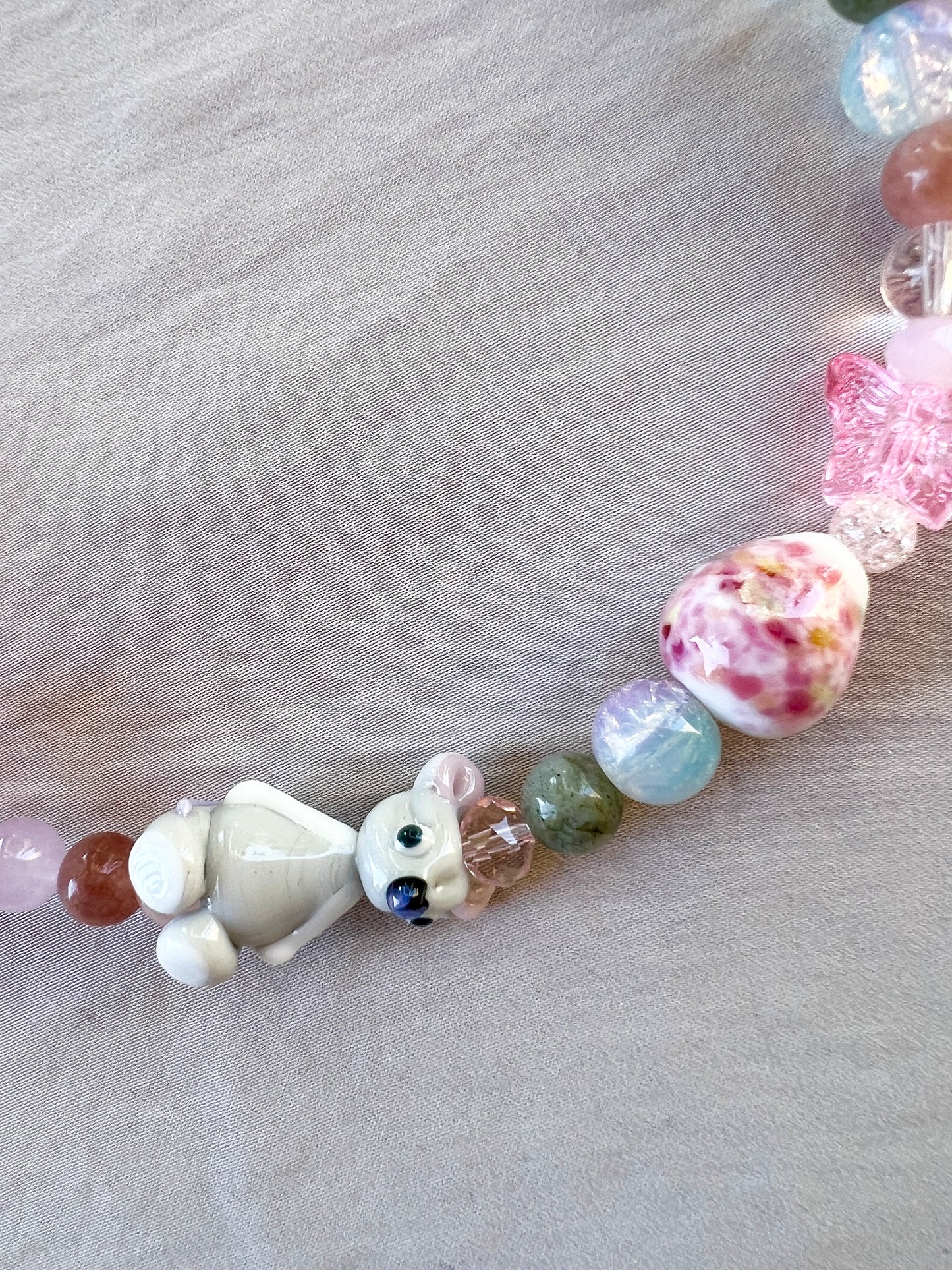 Pillow Princess Glass Beader Necklace