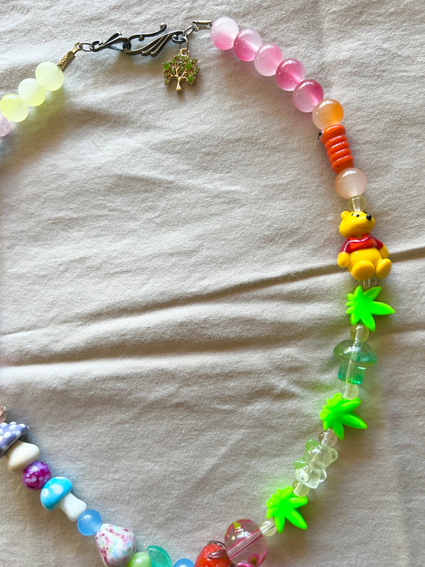Pig in the City Glass Beader Necklace