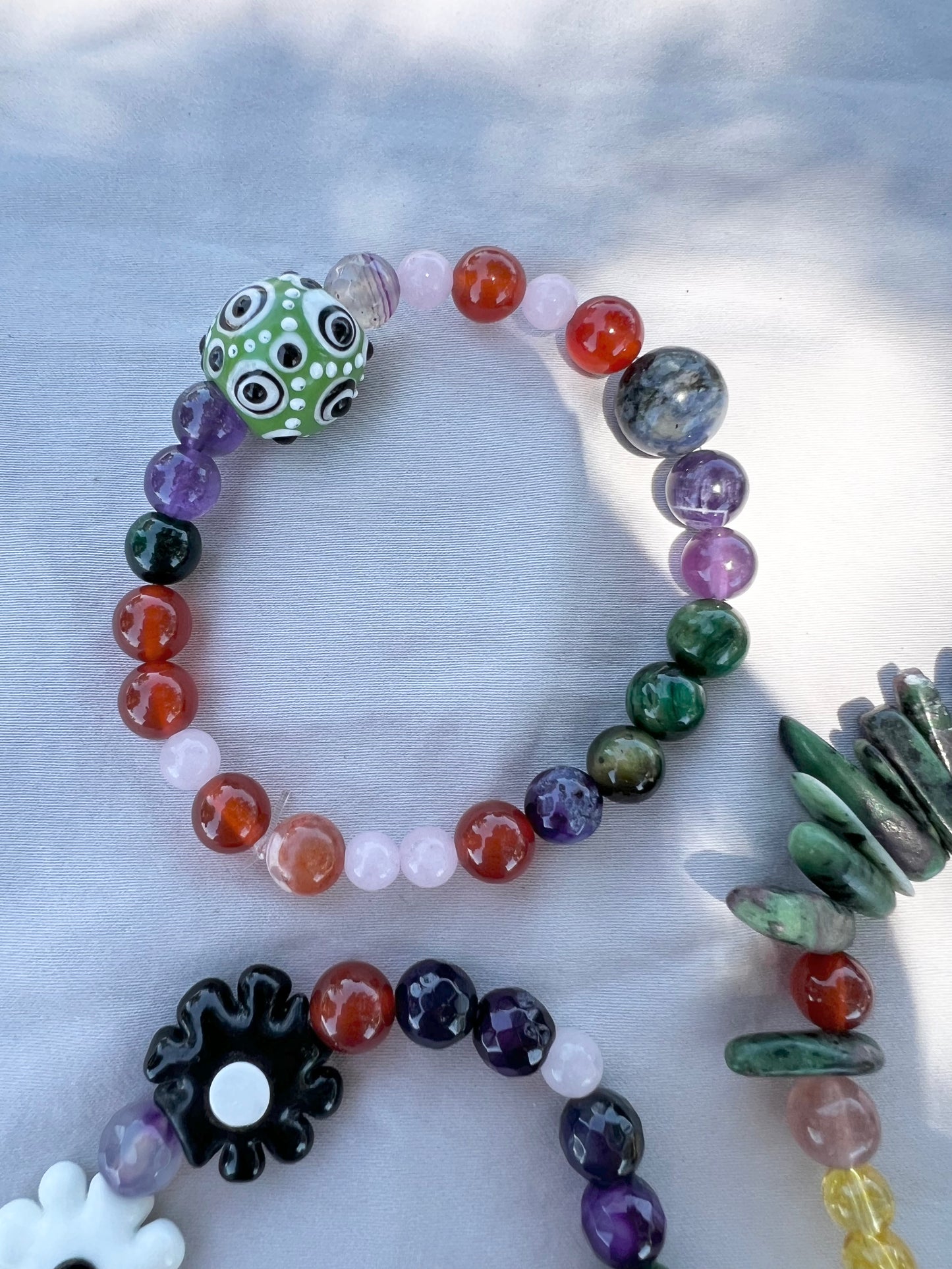 Rabbit’s Nest Gemstone Stack Bracelets