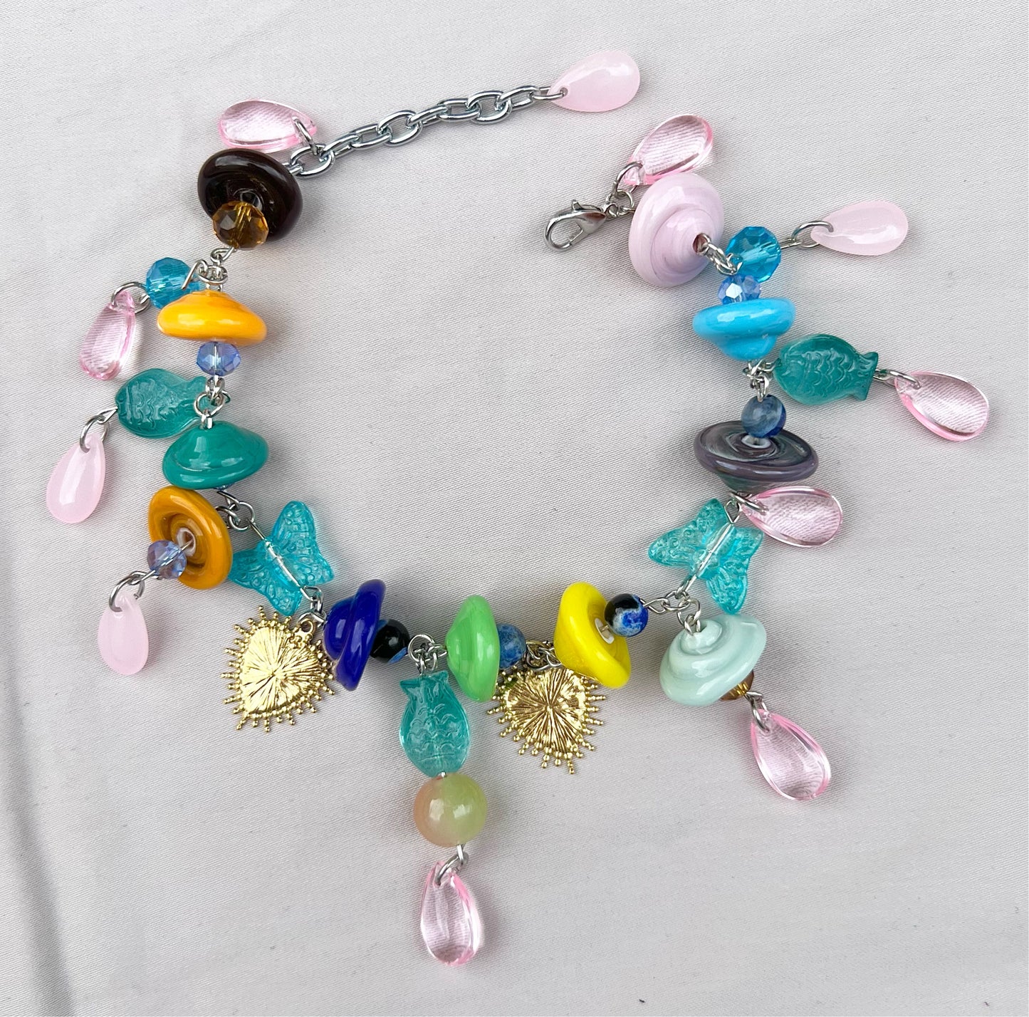 Sea Anemone Glass Wristlet