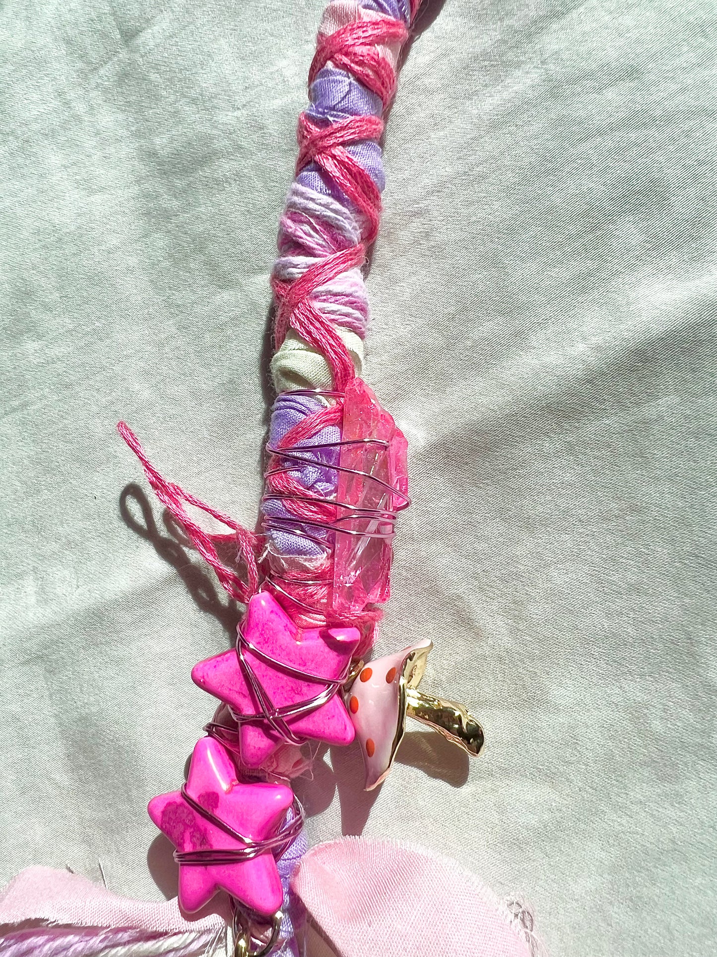 Pink Star 22IN Mystic Hair Wrap