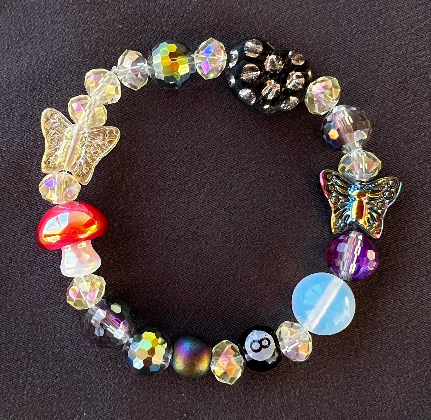 Satin Butterfly Kisses - Stretch Stack Bracelet