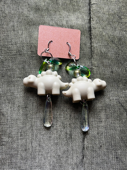 Sage - Medium Dino Earrings