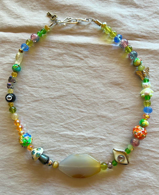 Aura Reader Glass Stack Necklace