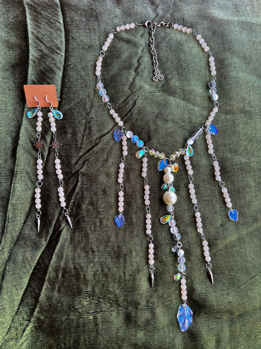 Sea of Clouds Drip Chain + Earrings