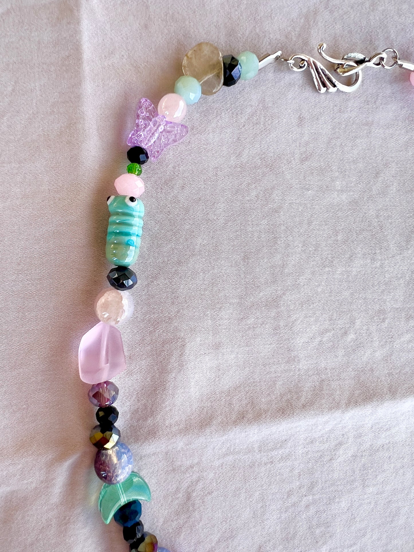 The World - Glass Tarot Stack Necklace