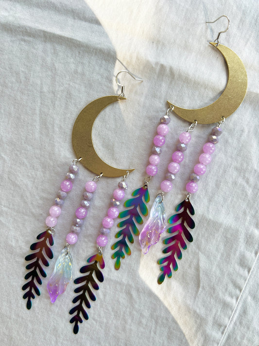 Moonlit Meadow - Half Moon Dangles