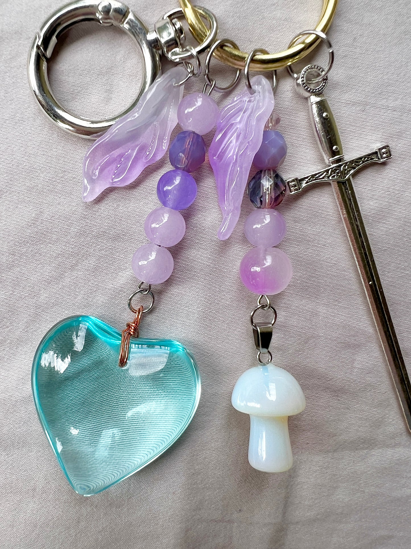 Ice Queen Lucky Charm Keychain