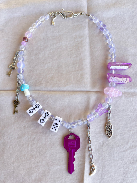 Set of Keys - Glass Stack Necklace