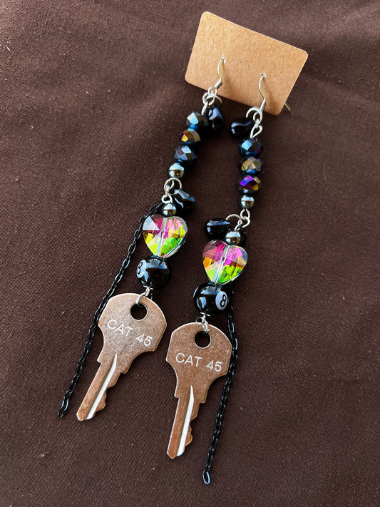 Matrix Code - XL Glass Dangles