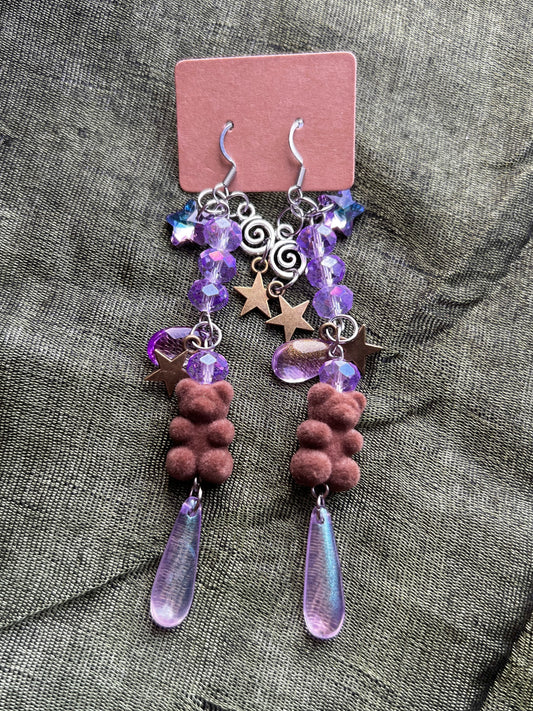 Fuzzy Lil Demons - Large Trinket Earrings