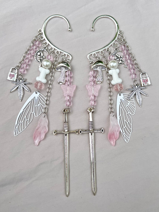 Hallow Bone Ear Cuff Set