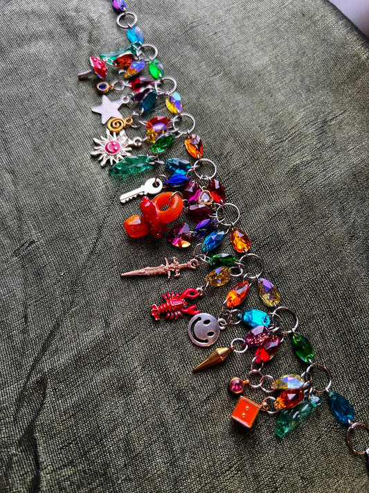 Mushroom Kingdom - Crystal Chandelier Choker