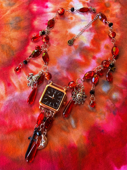 Devil’s Schedule - Resin Crystal Charm Choker