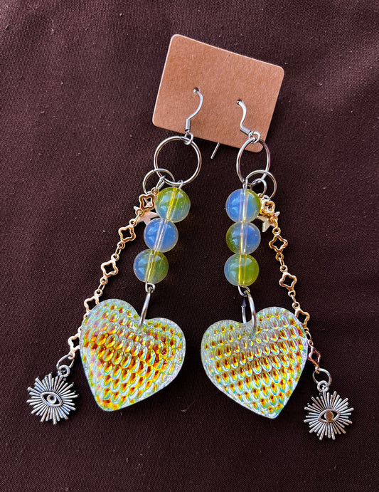 Golden Fever - Glass Dangles