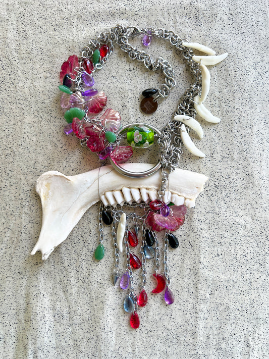 It Comes at Night - Glass and Bone Fantasy Chain