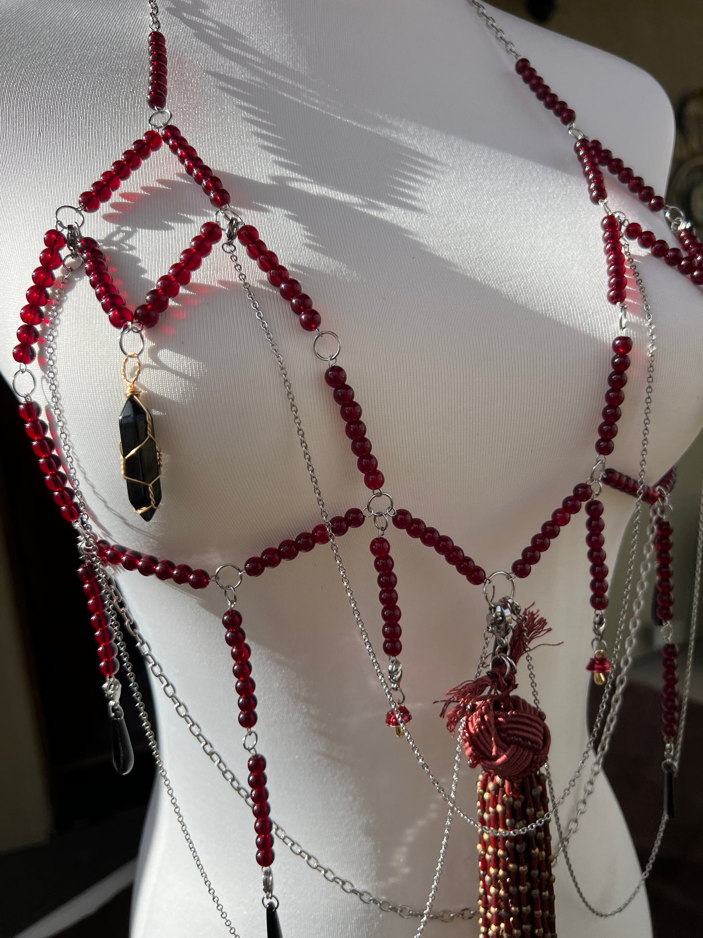 Temptress Body Armor - Beaded Harness