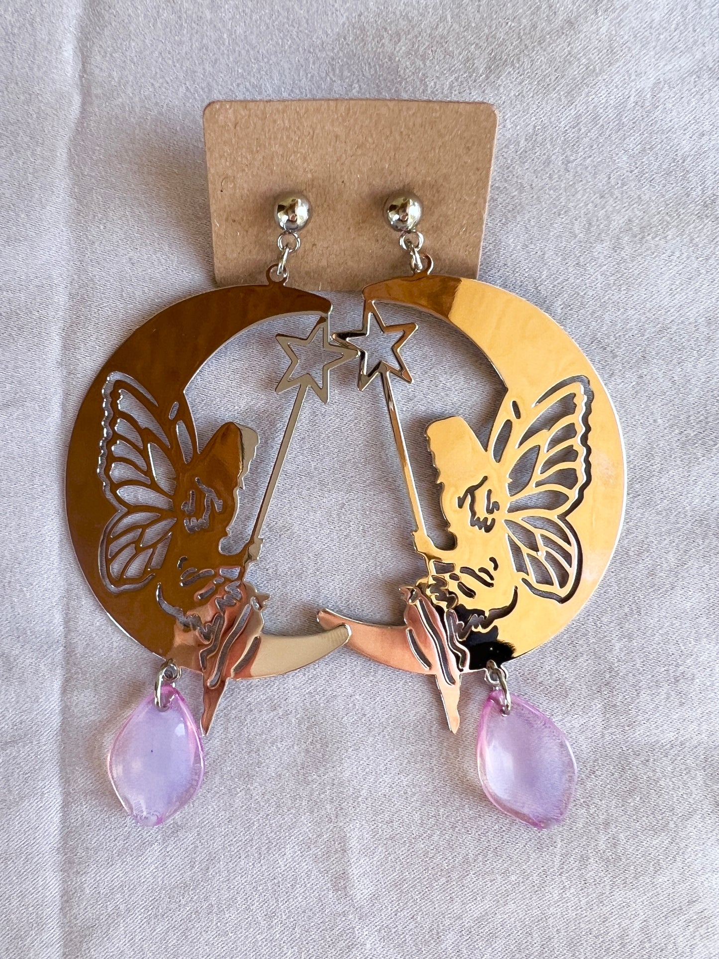 Whimsy Whispers Moon Fairy Studs