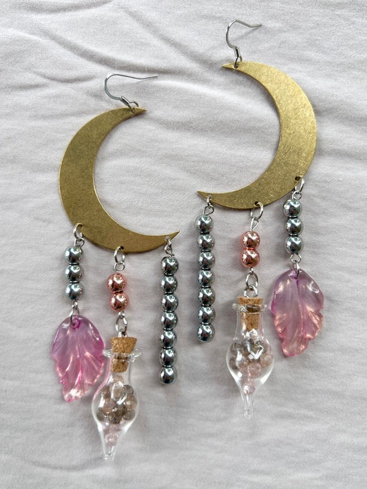 Love Potion - Half Moon Dangles