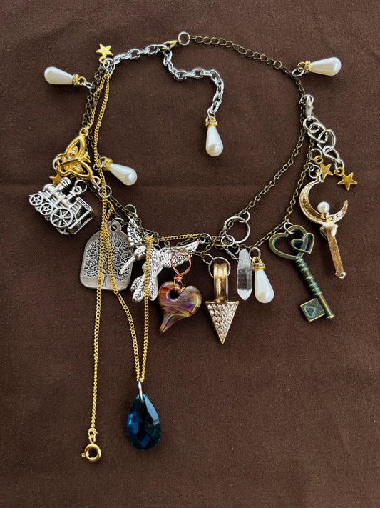 Experimental Necklace + 3X Pashmina Pin